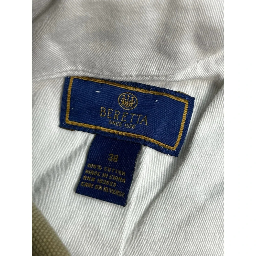Beretta Jeans Men's Size 38 / 36x26 Relaxed Fit Straight Leg Khaki Tan Hunting